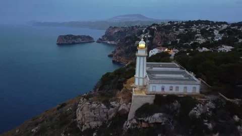 Faro de Xabia_Javea Lighthouse 스톡 동영상 312340800