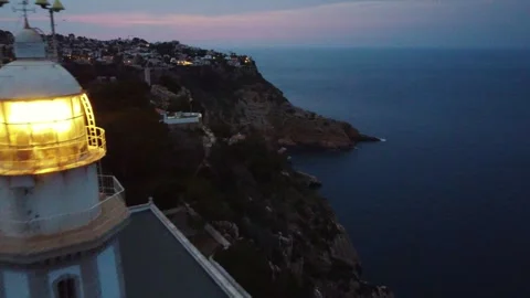 Faro de Xabia_Javea Lighthouse 스톡 동영상 312340823