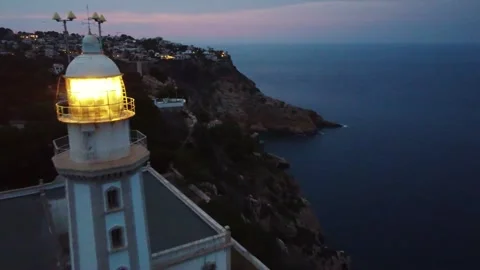 Faro de Xabia_Javea Lighthouse 스톡 동영상 312340837