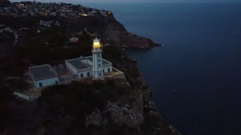 Faro de Xabia_Javea Lighthouse 스톡 동영상 312340917