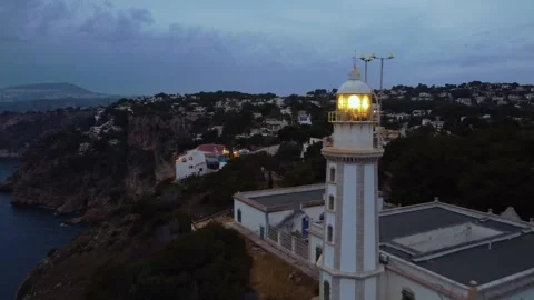 Faro de Xabia_Javea Lighthouse 스톡 동영상 312340966