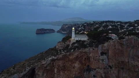 Faro de Xabia_Javea Lighthouse 스톡 동영상 312340969