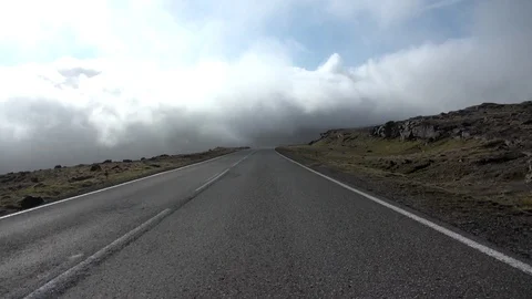 Faroe Car Front Stock Footage 129880758