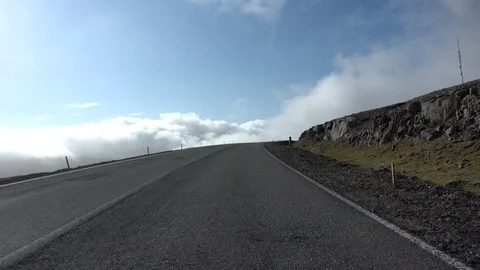 Faroe Car Front Stock Footage 129880808