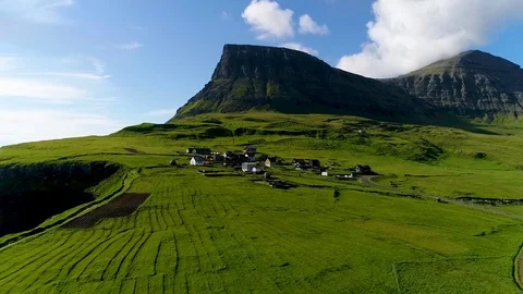 Faroe islands 10 Stock Footage 125680843