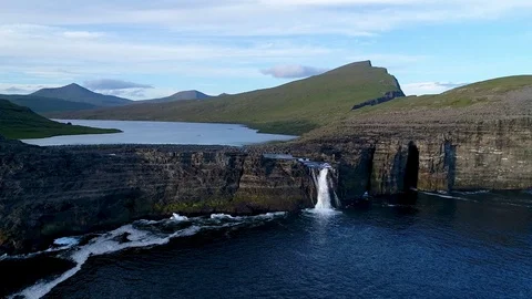 Faroe islands 14 Stock Footage 125680972