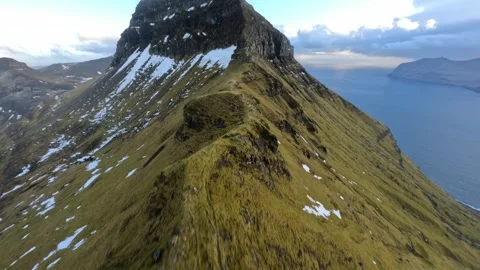 Faroe islands FPV 動画素材 304734073