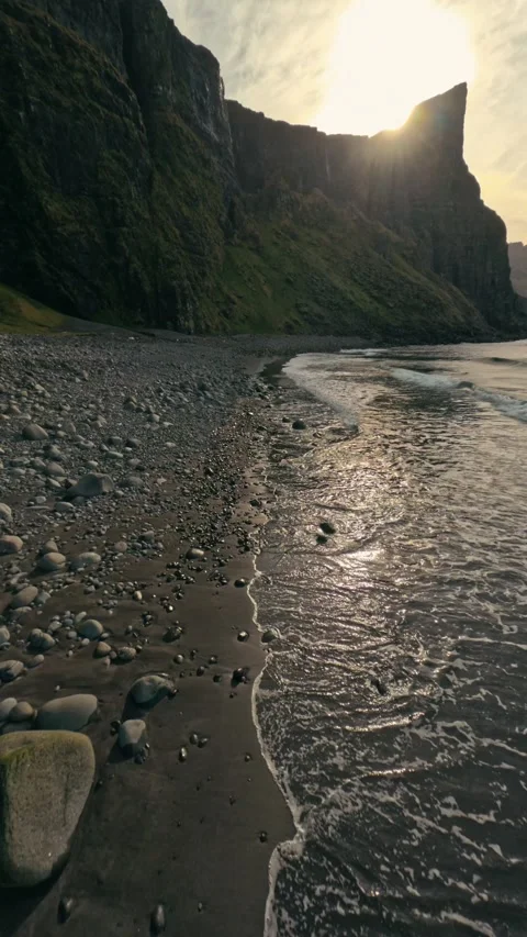Faroe islands FPV 動画素材 304734313