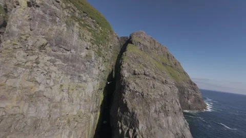 Faroe islands FPV 動画素材 304734912