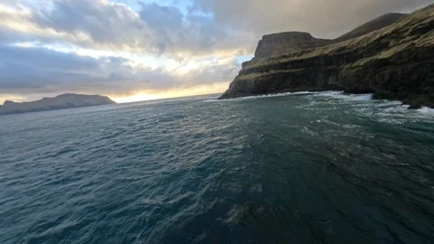 Faroe islands FPV 動画素材 304735706