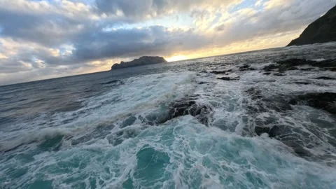 Faroe islands FPV 動画素材 304735731