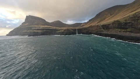 Faroe islands FPV 動画素材 304735746
