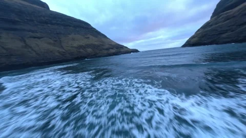 Faroe islands FPV 動画素材 304802392