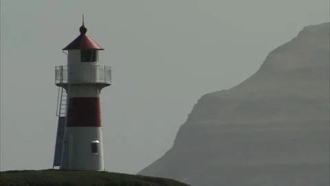 Faroe Islands Lighthouse Stock Footage 129868659