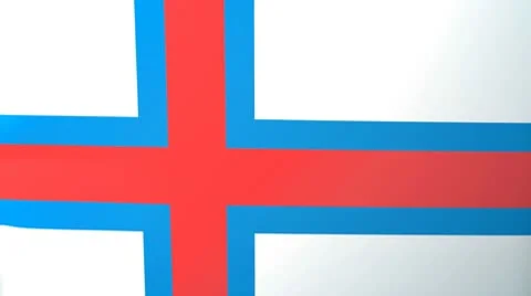 Faroe Islands Waving Flag Stock Footage 10761839