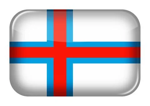 Faroe Islands web icon button Stockillustratie