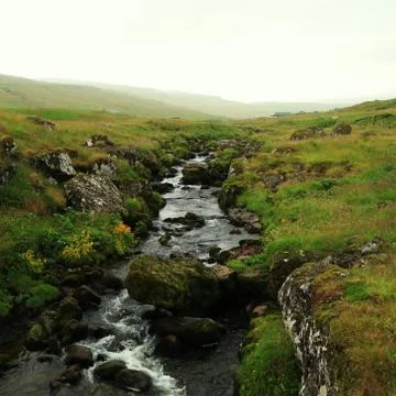 Faroe Stream Stock Photos