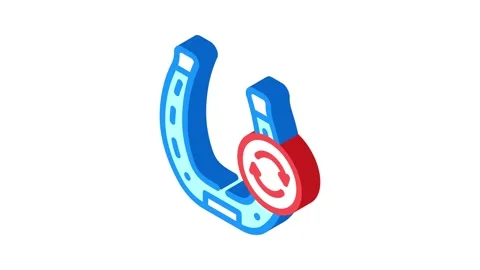 Farrier blacksmith metal isometric icon animation Stock Footage 327286973