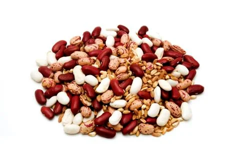 Farro and beans Stock Photos