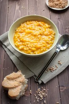 Farro chowder Stock Photos