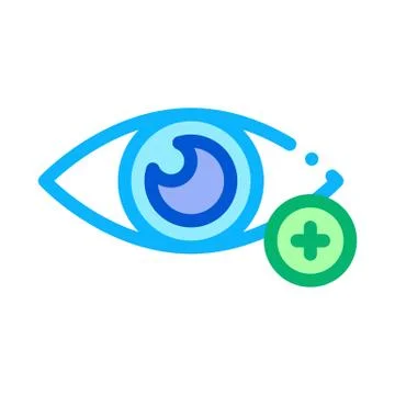Farsightedness And Hyperopia Icon Thin Line Vector Stock Illustration