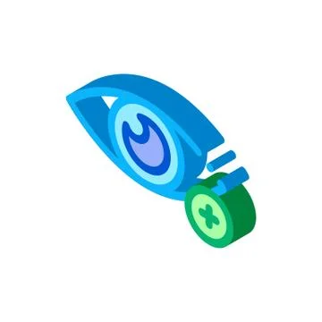 Farsightedness And Hyperopia isometric icon vector illustration Stock Illustration