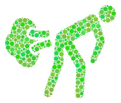 Fart Gases Composition of Dots Illustrazione stock