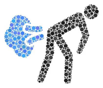 Fart Gases Composition of Dots イラスト素材