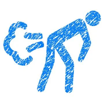 Fart Grunge Icon 스톡 일러스트