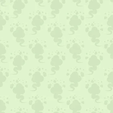 Fart pattern seamless. green smoke gas background. Farting texture Stock Illustration