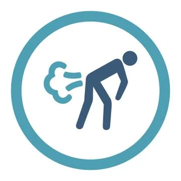 Fart Rounded Raster Icon 스톡 일러스트
