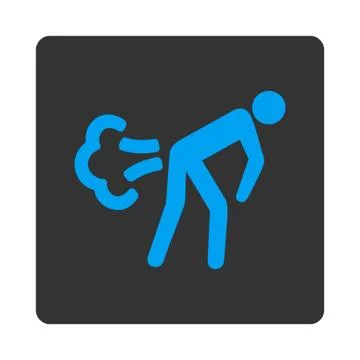 Fart Rounded Square Button Illustrazione stock