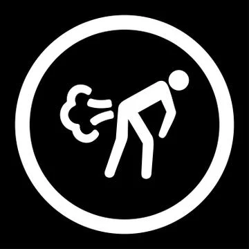 Fart Rounded Vector Icon Stock Illustration