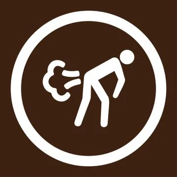 Fart Rounded Vector Icon Stock Illustration