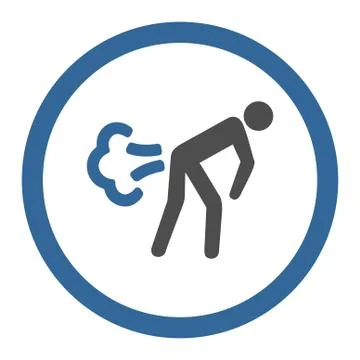 Fart Rounded Vector Icon Stock Illustration