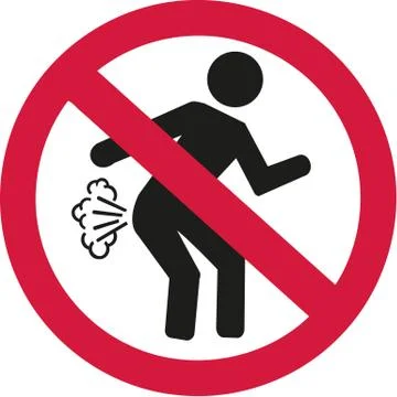 Farting pictogram Stock Illustration