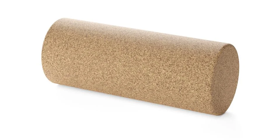 Fascia or trigger point massage cork roll for fascia or muscle relief treat.. Stock Illustration