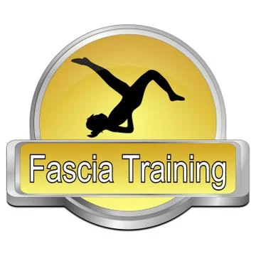 Fascia Training button - 3D illustration Stock Illustration