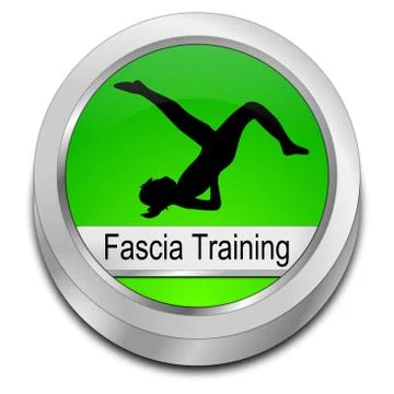 Fascia Training button - 3D illustration Stock Illustration