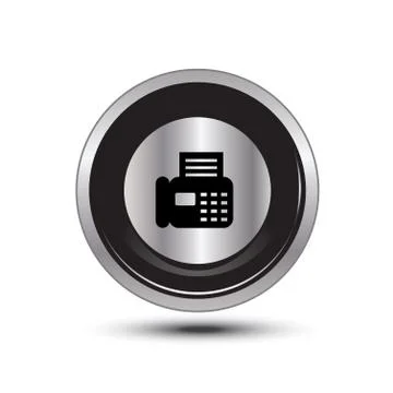 Fascimile button aluminum Stock Illustration