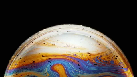Fascinating and magical movement of bright rainbow-colored neon streaks on the Stock Footage 102715677
