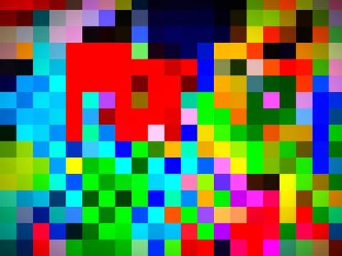 Fascinating geometric illustration of designing pattern of colorful squares Stock Illustration