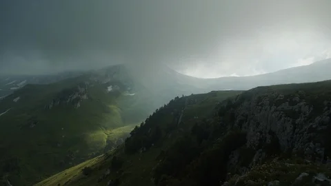 Fascinating landscapes of alpine meadows Stock Footage 112734760