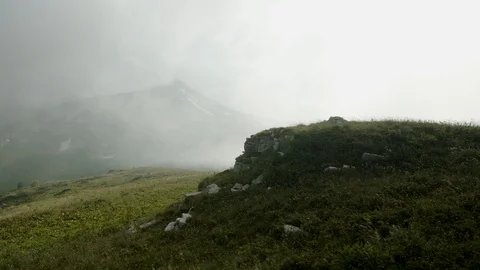 Fascinating landscapes of alpine meadows Stock Footage 112734888