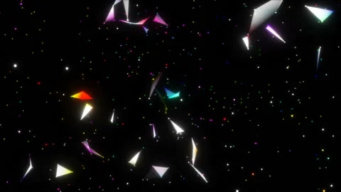 Fascinating laser circulation.Abstract blockchain geometrical background with Stock Footage 99710202