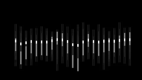 Fascinating Monochrome Barcode Patterns with Vertical Lines and Stripes Stock Footage 341922421