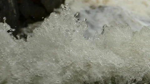 Fascinating movement of water flow. Footage of slow motion. Stock Footage 102748405