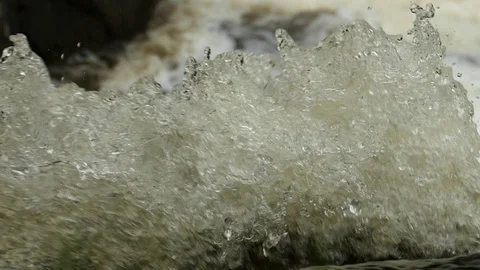Fascinating movement of water flow. Slow   motion footage. Stock Footage 102748425