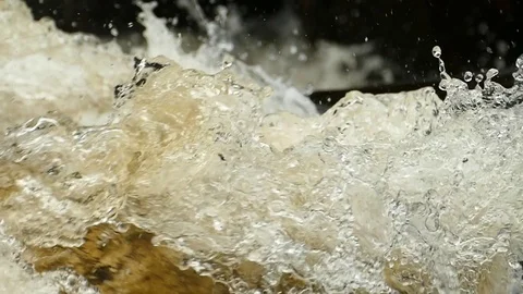Fascinating movement of water flow. Slow motion footage. Stock Footage 102748440