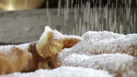 Fascinating probelens super closeup macro dolly shot of pancake Stock Footage 153058832